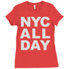 nyc all day Ladies Fitted T-Shirt