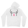 breast with pink ribbon Unisex Hoodie