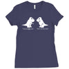 trex i love you this much Ladies Fitted T-Shirt