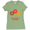 don't settle for less Ladies Fitted T-Shirt
