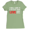 i will love it if we beat them Ladies Fitted T-Shirt
