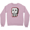 minecraft ghast drawing Crewneck Sweatshirt