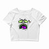 monster face Crop Top