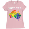 Vote Yes, Australian Marriage Equality Ladies Fitted T-Shirt