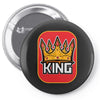 king red Pin-back button
