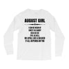 Super August Girl Long Sleeve Shirts