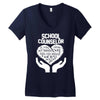 school counselor Women's V-Neck T-Shirt