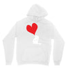 bird love heart animal graph note music party pop art gift Hoodie
