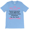 Dear Daddy, Thanks for Being my Dad Baby Boy Letter to Father T-Shirt