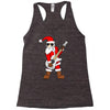 rock star santa claus father christmas Racerback Tank