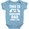 new daddy christmas funny Baby Onesie