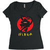 love ninja monkey banana Women's Triblend Scoop T-shirt