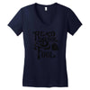 read a book, fool Women's V-Neck T-Shirt