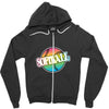 neon softball Zipper Hoodie