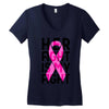 her fight is my fight Women's V-Neck T-Shirt