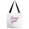 scout girl Tote Bags