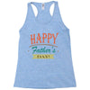 happy father's day Racerback Tank