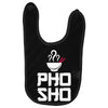 pho sho foodie asian food humor chopsticks funny Baby Bibs