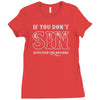 if you don't sin jesus died for nothing Ladies Fitted T-Shirt
