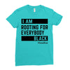 Rooting for Everybody Ladies Fitted T-Shirt