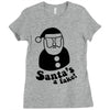 santa's a fake! Ladies Fitted T-Shirt