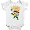 vegan pizza power Baby Bodysuit