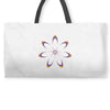rainbow flower Weekender Totes