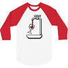 wine 3/4 Sleeve Shirt