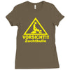 vorsicht zuchtbulle funny Ladies Fitted T-Shirt