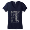 black metal phillip Women's V-Neck T-Shirt