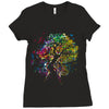 rainbow root Ladies Fitted T-Shirt