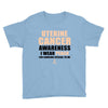 Uterine Cancer Awareness I Wear Peach For Some Special To Me Youth Tee
