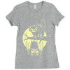 cat and bat halloween Ladies Fitted T-Shirt