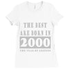 legends are born in 2000 hoodie 6 Ladies Fitted T-Shirt