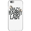 crazy rabbit lady iPhone 6/6s Case