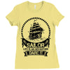Sailor Life Is Adventure Dare It Ladies Fitted T-Shirt