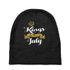 kings are born in july Baby Beanies