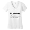 glam ma Women's V-Neck T-Shirt
