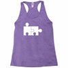 rude jigsaw ideal birthday present or gift Racerback Tank