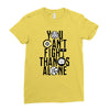 Fight Alone Avengers Ladies Fitted T-Shirt
