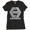 cannon films classic retro movie studio Ladies Fitted T-Shirt