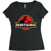 Daddysaurus Jurassic Park Women's Triblend Scoop T-shirt