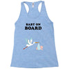Baby On Board with Stork Racerback Tank