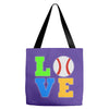 love baseball neon rhinestuds Tote Bags
