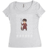 ugly harry potter christmas Women's Triblend Scoop T-shirt