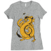 bruce, the dragon Ladies Fitted T-Shirt