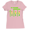dj volume,funny Ladies Fitted T-Shirt