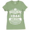 Made In 1944 And Still Awesome Ladies Fitted T-Shirt