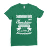 september girls are sunshine mixed with a little hurricane Ladies Fitted T-Shirt