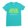 best sister crazy scarry Ladies Fitted T-Shirt
